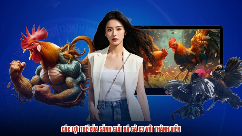 Các lợi thế của sảnh Giải đá gà C3 với thành viên